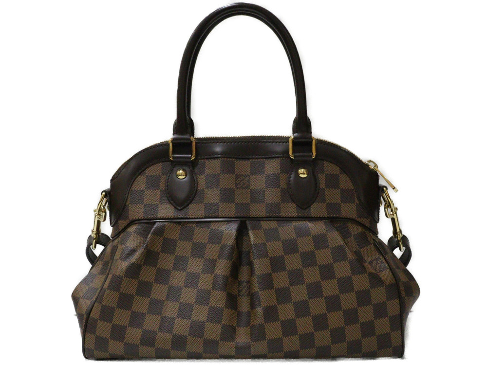 Louis Vuitton Trevi Bag Damier Brown Shoulder 2way Brown